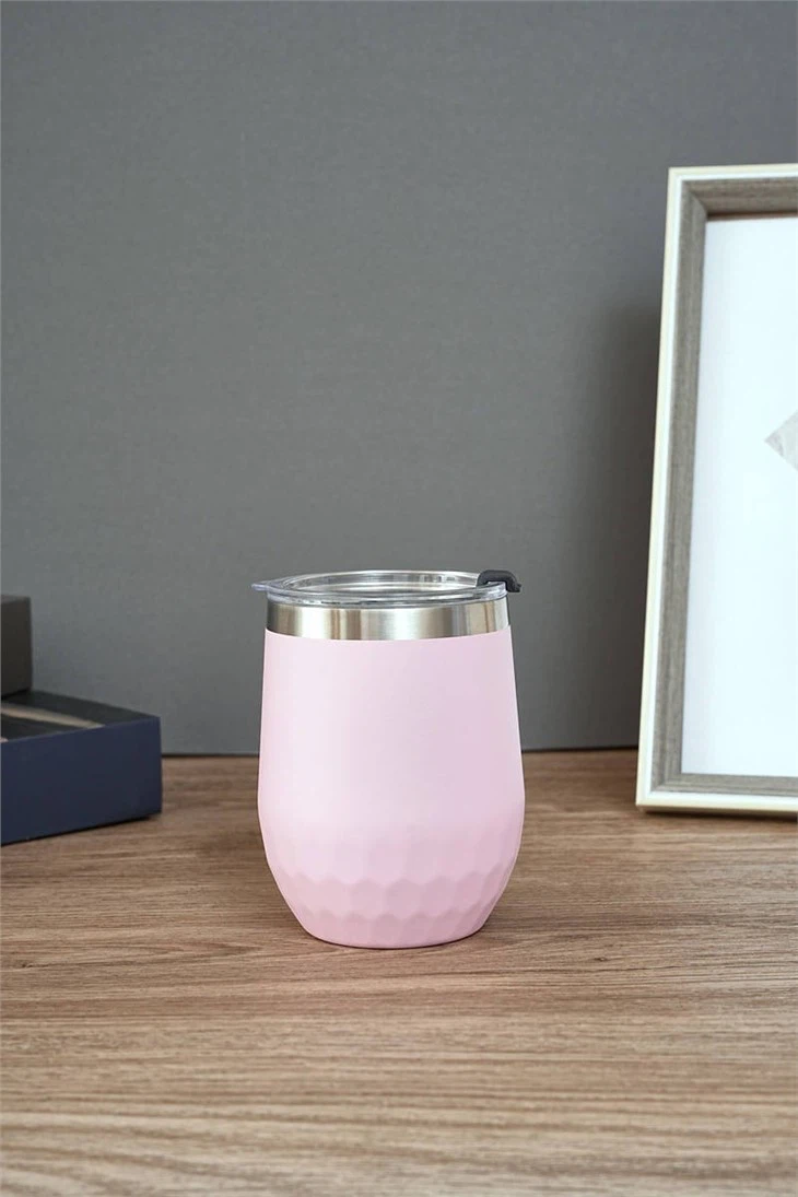 12oz Stainless Steel Double Wall Wine Tumbler